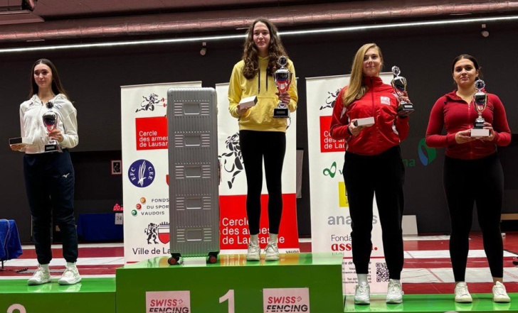 ШПАЖИСТКИ ДМИТРУК ТА РОМАНОВА ПІДКОРИЛИ ПОДІУМ МОЛОДІЖНОГО ЄВРОЦИКЛУ У ШВЕЙЦАРІЇ