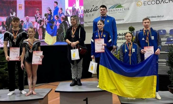 ТУРНІР У ПОЛЬЩІ - МЕДАЛЬНИЙ ДЛЯ УКРАЇНСЬКИХ АКРОБАТІВ