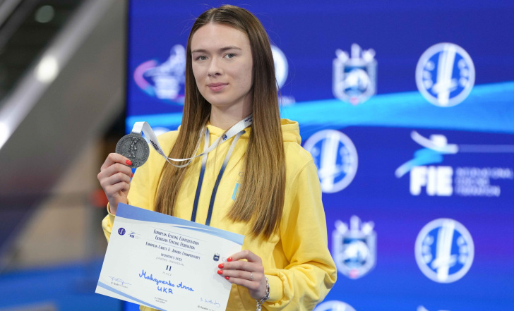 АННА МАКСИМЕНКО ЗДОБУЛА "СРІБЛО" ЮНІОРСЬКОГО ЧЕМПІОНАТУ ЄВРОПИ