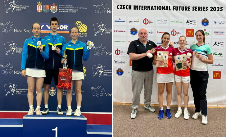 УКРАЇНСЬКІ БАДМІНТОНІСТИ - З НАГОРОДАМИ ТУРНІРІВ У СЕРБІЇ ТА ЧЕХІЇ