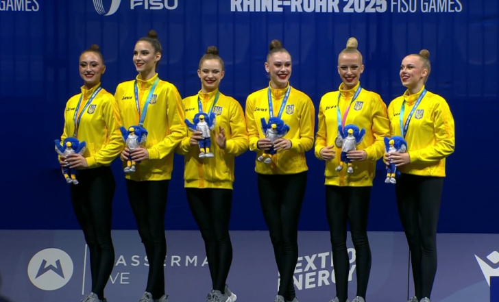 УКРАЇНКИ - ВІЦЕЧЕМПІОНКИ УНІВЕРСІАДИ З ХУДОЖНЬОЇ ГІМНАСТИКИ