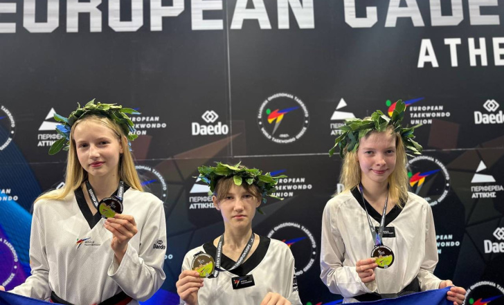 МЕДАЛЬНИЙ ДЕНЬ УКРАЇНСЬКИХ ТХЕКВОНДИСТОК НА КАДЕТСЬКОМУ ЄВРО