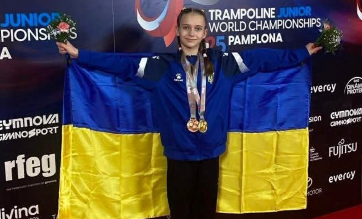 ЮНА УКРАЇНСЬКА АКРОБАТКА СЯГНУЛА ДВОХ ПОДІУМІВ ЗМАГАНЬ У ПОРТУГАЛІЇ