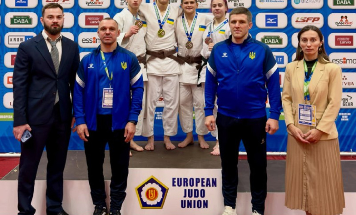 УКРАЇНА ЗДОБУЛА ВІСІМ МЕДАЛЕЙ НА КУБКУ ЄВРОПИ U18 З ДЗЮДО