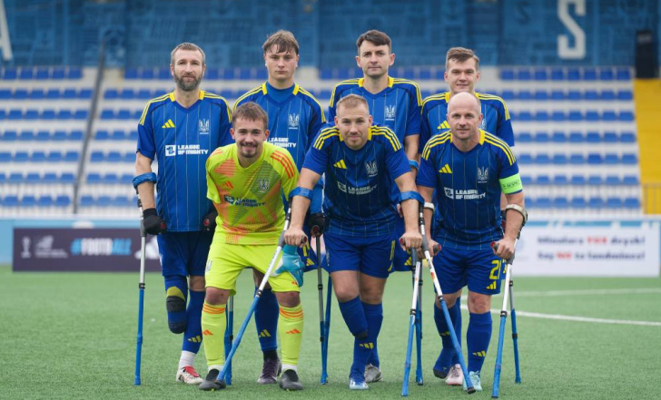 ЗБІРНА УКРАЇНИ З АМПФУТБОЛУ СТАРТУВАЛА У ЛІЗІ НАЦІЙ