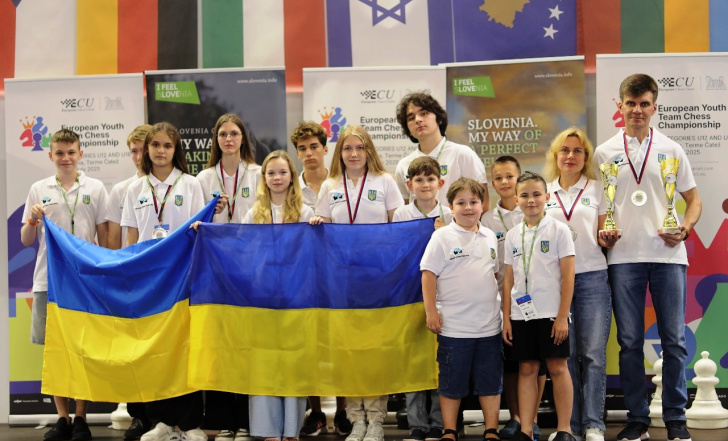 ЮНІ УКРАЇНСЬКІ ШАХІСТКИ - З ДВОМА НАГОРОДАМИ КОМАНДНОГО ЄВРО