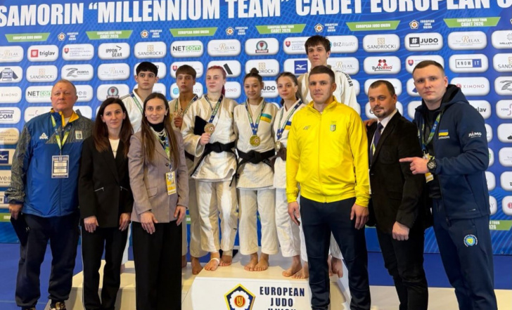 НА ПОДІУМІ КАДЕТСЬКОГО КУБКА ЄВРОПИ - УКРАЇНСЬКІ ДЗЮДОЇСТИ